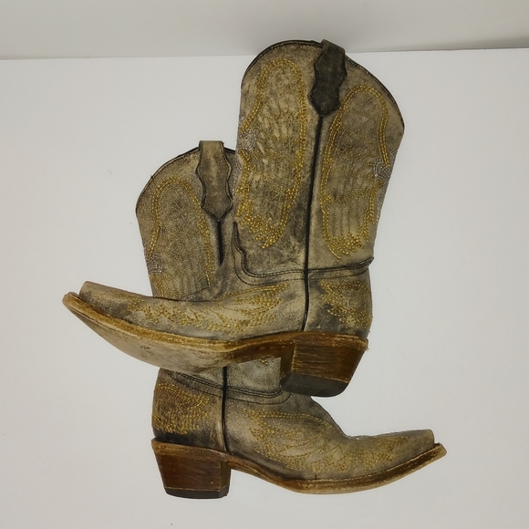 Corral Teens Cowgirl Boots, 3 1/2 Teen, EUC - Picture 7 of 11